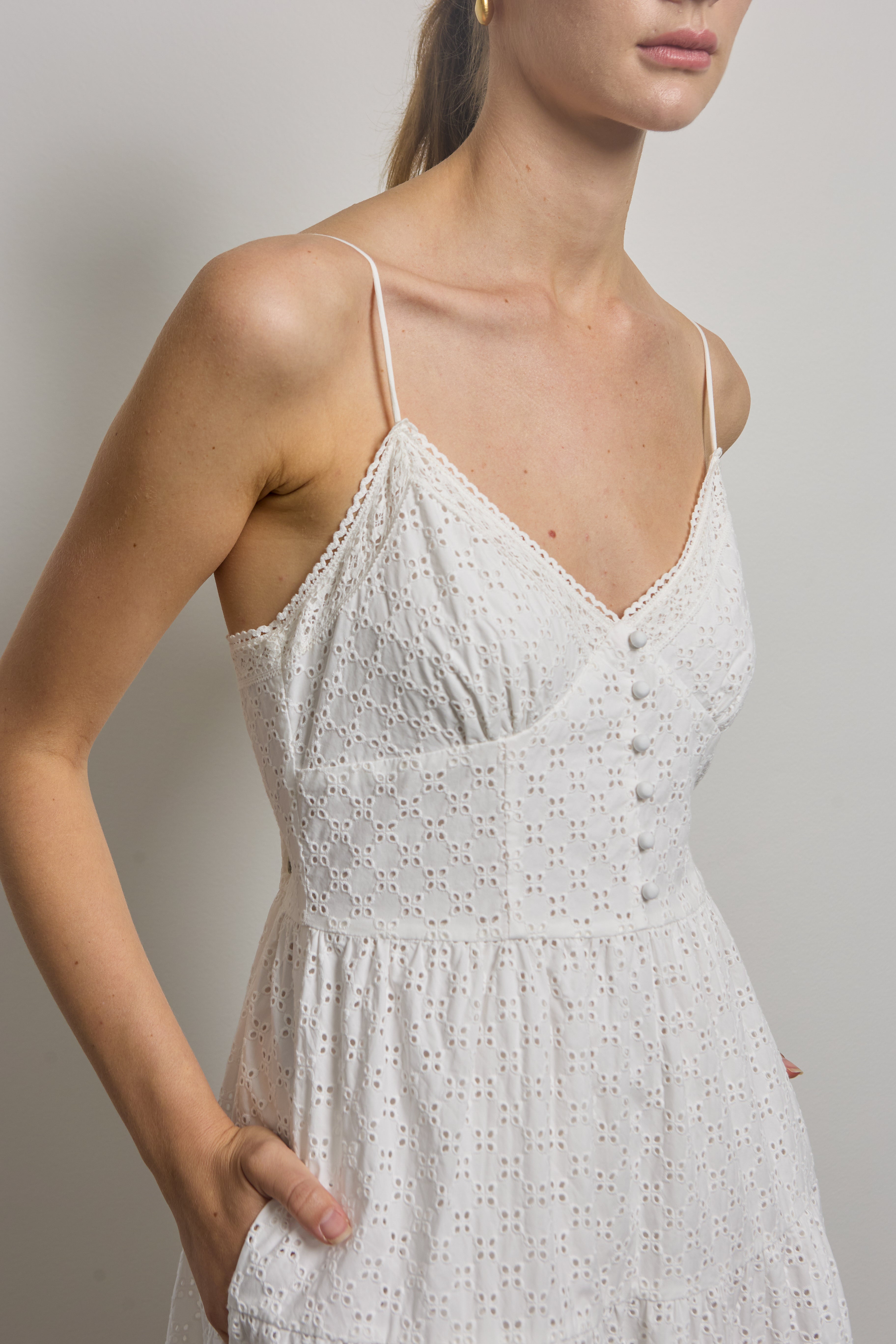 Tiered Midi Slip Dress