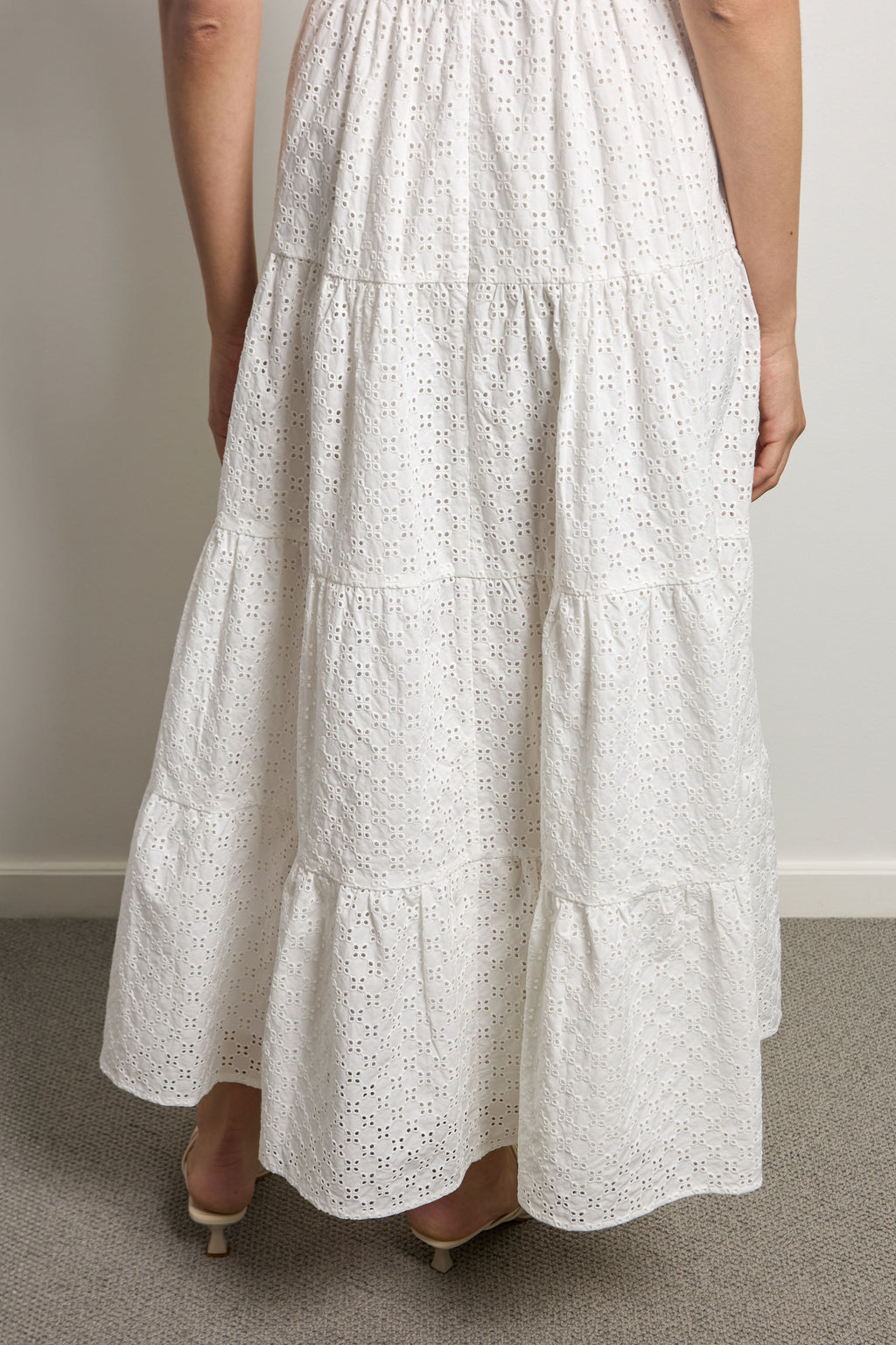 Tiered Midi Slip Dress