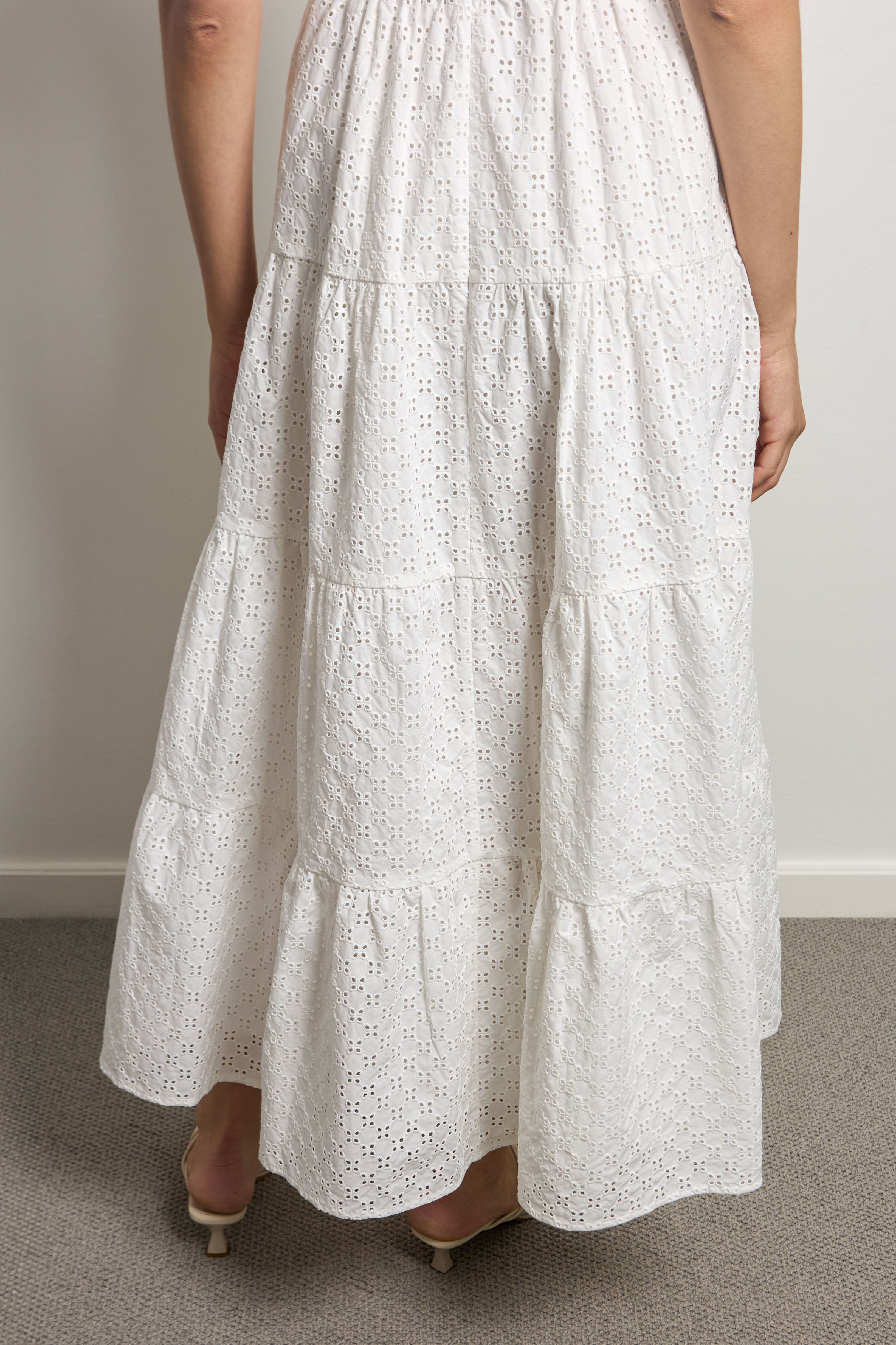 Tiered Midi Slip Dress
